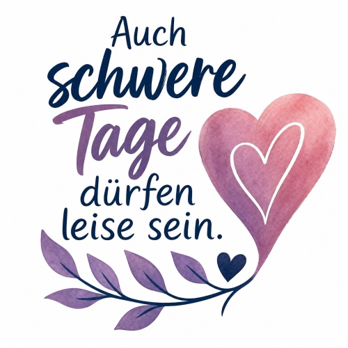 Tasse »Auch schwere Tage dürfen leise...