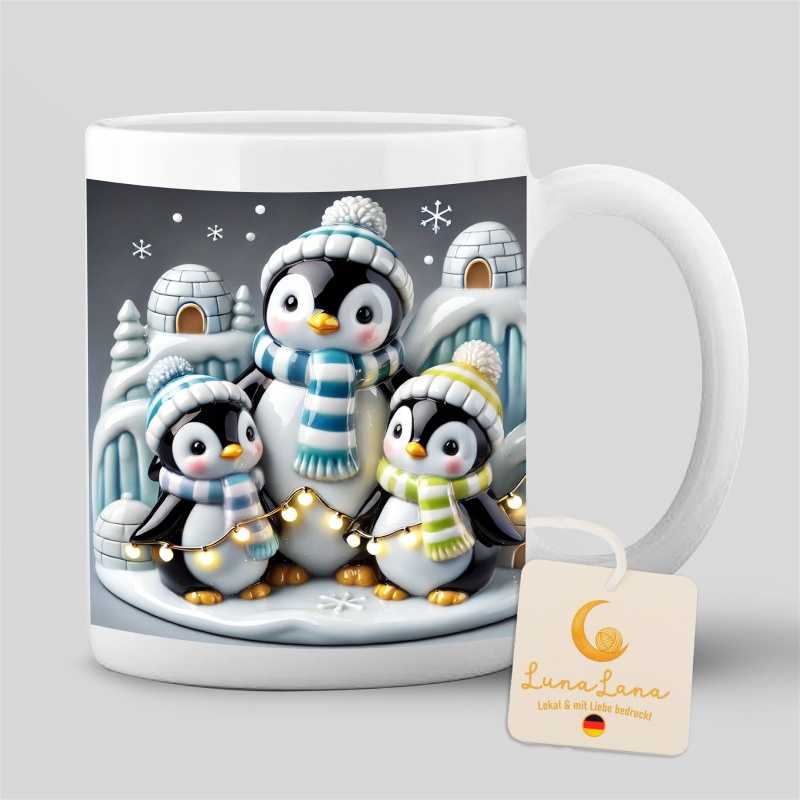 Tasse »Weihnachtspinguine«