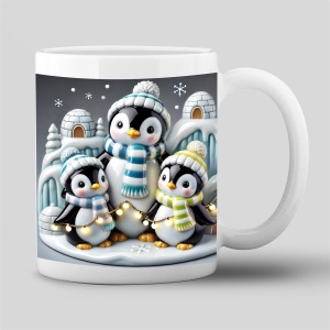 Tasse »Weihnachtspinguine«
