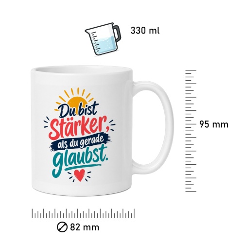 Tasse »Du bist stärker, als du glaubst«