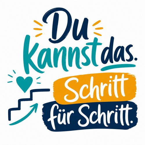 Tasse »Du kannst das. Schritt für Schritt.«