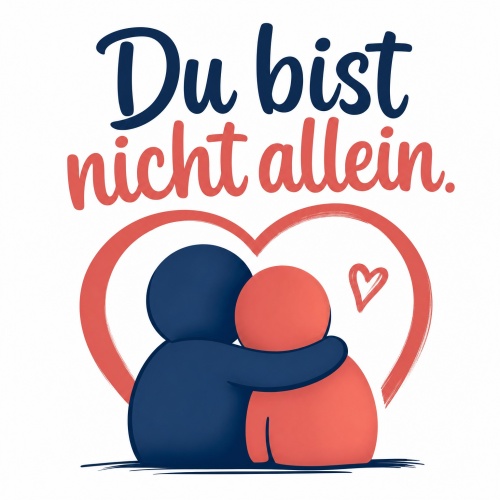 Tasse »Du bist nicht allein.«