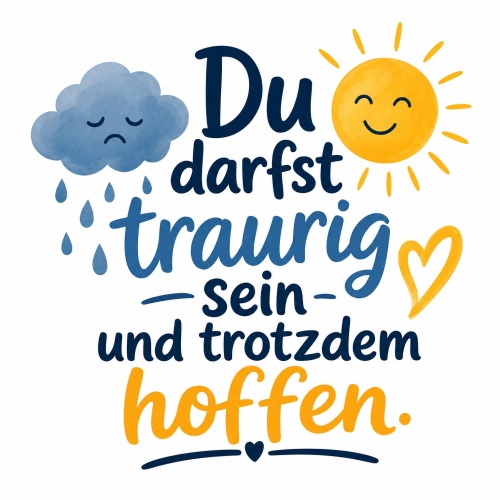 Tasse »Du darfst traurig sein und trotzdem...