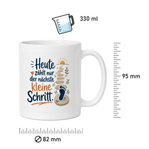 Tasse »Heute zählt nur der nächste kleine Schritt«