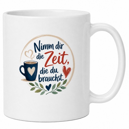 Tasse »Nimm dir die Zeit, die du brauchst.«