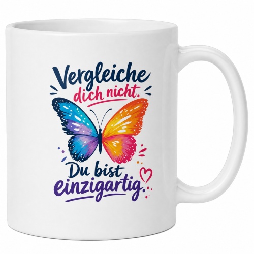Tasse »Vergleiche dich nicht. Du bist...