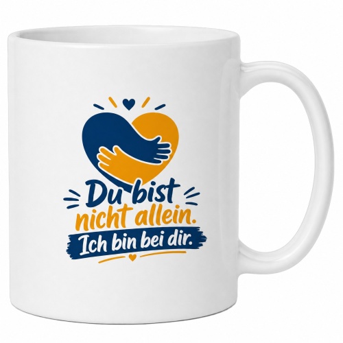 Tasse »Du bist nicht allein. Ich bin bei dir.«