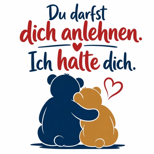 Tasse »Du darfst dich anlehnen. Ich halte dich.«