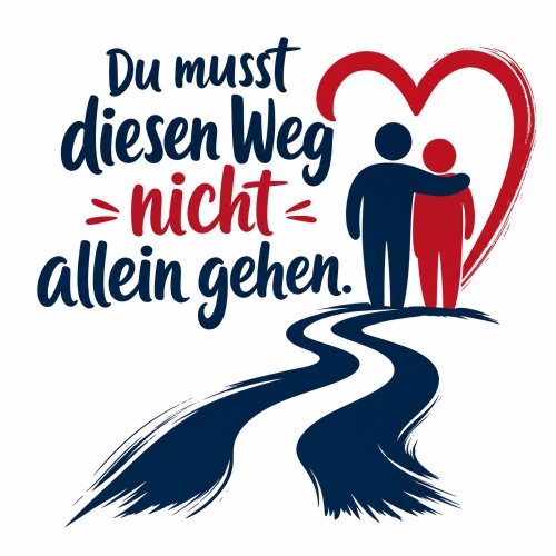 Tasse »Du musst diesen Weg nicht allein gehen.«