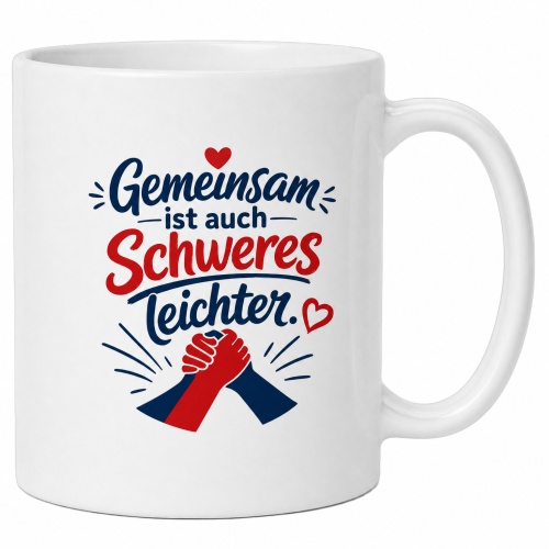 Tasse »Gemeinsam ist auch Schweres leichter«