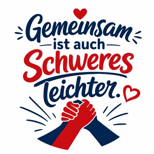 Tasse »Gemeinsam ist auch Schweres leichter«