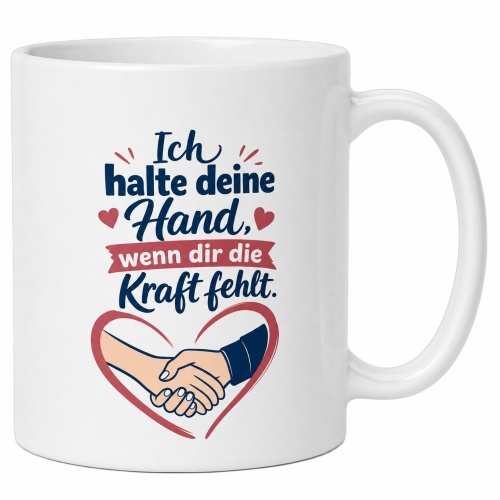 Tasse »Ich halte deine Hand, wenn dir die Kraft...