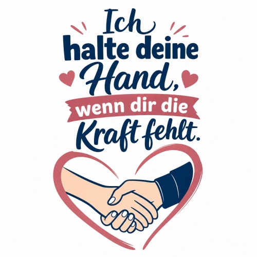 Tasse »Ich halte deine Hand, wenn dir die Kraft...