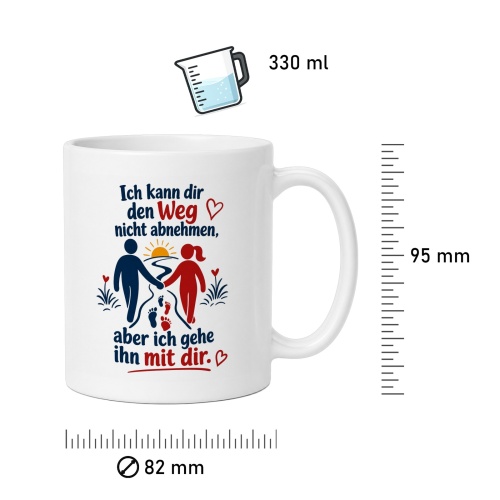 Tasse »Ich kann dir den Weg nicht abnehmen...«