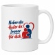 Tasse »Neben dir. Hinter dir. Immer für dich.«