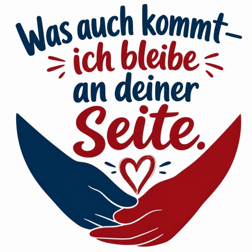 Tasse »Was auch kommt – ich bleibe an deiner...