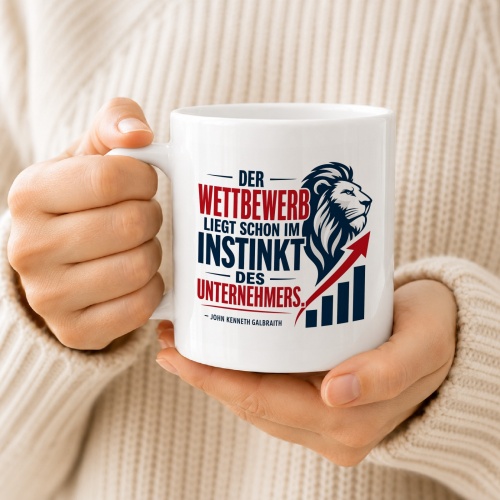 Tasse »Der Wettbewerb liegt schon im Instinkt des Unternehmers«