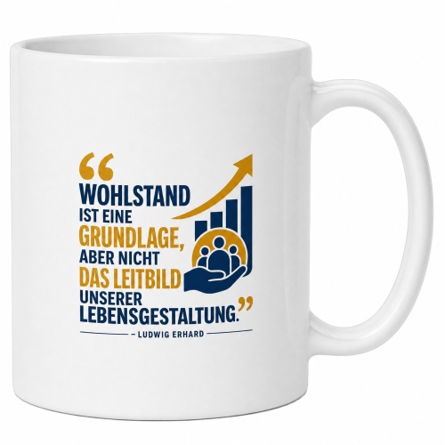 Tasse »Wohlstand ist eine Grundlage«