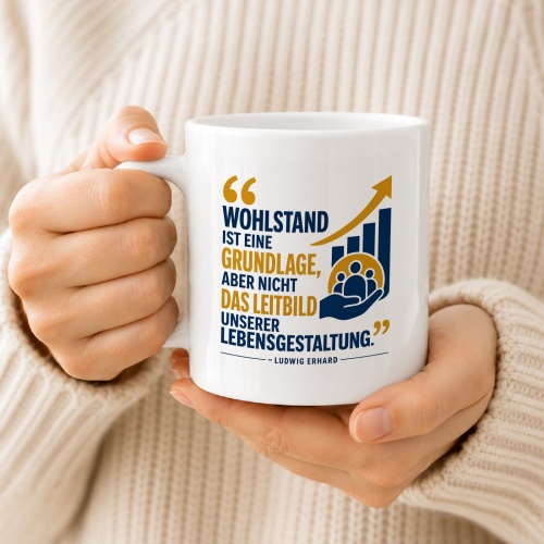 Tasse »Wohlstand ist eine Grundlage«