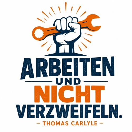 Tasse »Arbeiten und nicht verzweifeln«