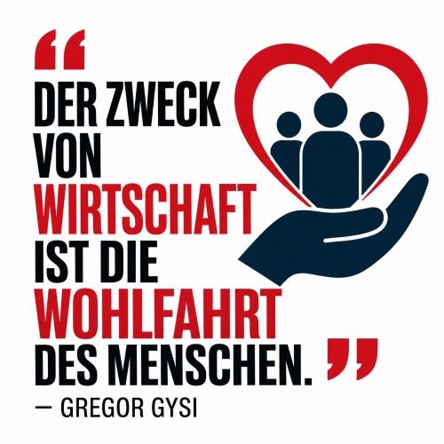 Tasse »Der Zweck von Wirtschaft ist die...