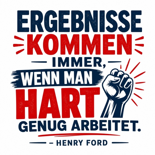 Tasse »Ergebnisse kommen immer, wenn man hart genug...