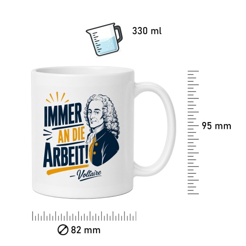 Tasse »Immer an die Arbeit!«