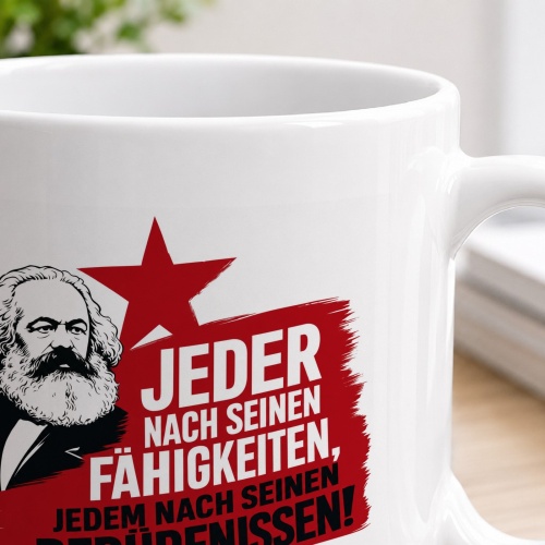 Tasse »Jeder nach seinen Fähigkeiten…«
