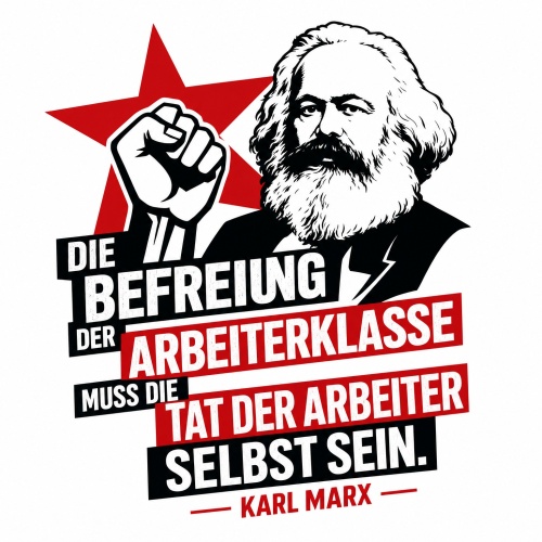Tasse »Die Befreiung der Arbeiterklasse«