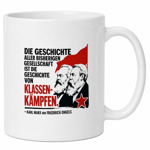 Tasse »Die Geschichte von Klassenkämpfen«