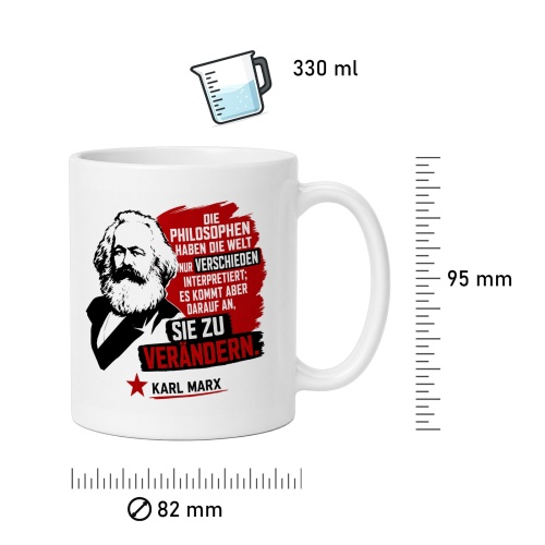 Tasse »Die Philosophen haben die Welt...«