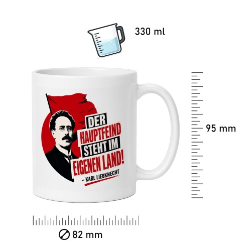 Tasse »Der Hauptfeind steht im eigenen Land!«