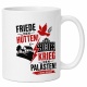 Tasse »Friede den Hütten! Krieg den Palästen!«