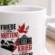 Tasse »Friede den Hütten! Krieg den Palästen!«