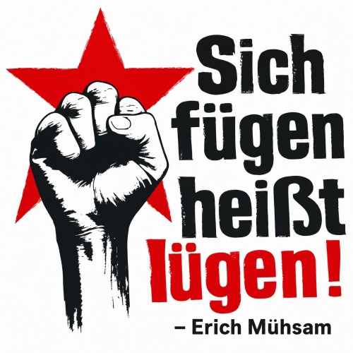 Tasse »Sich fügen heißt lügen!«