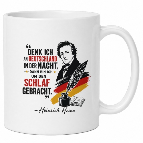 Tasse »Denk ich an Deutschland in der Nacht«