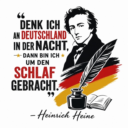 Tasse »Denk ich an Deutschland in der Nacht«