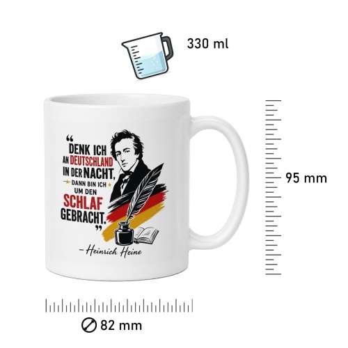 Tasse »Denk ich an Deutschland in der Nacht«