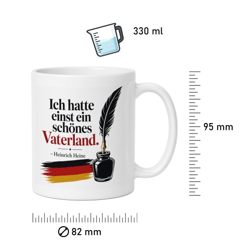Tasse »Ich hatte einst ein schönes Vaterland«