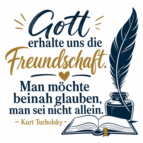 Tasse »Gott erhalte uns die Freundschaft«