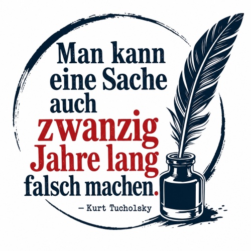 Tasse »Man kann eine Sache auch zwanzig Jahre lang...