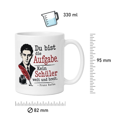 Tasse »Du bist die Aufgabe. Kein Schüler.«