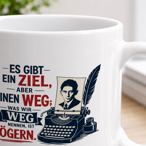 Tasse »Es gibt ein Ziel, aber keinen Weg«