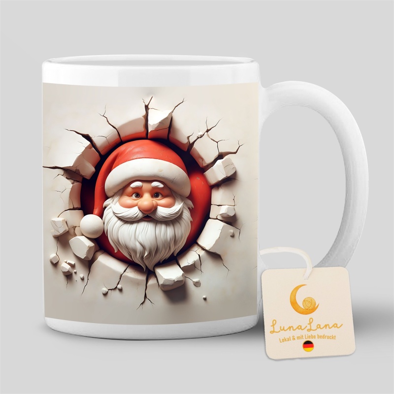 Tasse »Santa 3D«