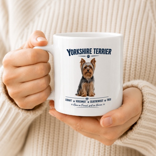 Tasse »Yorkshire Terrier – groß im Herzen«