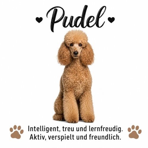 Tasse »Pudel – Intelligent, treu &...
