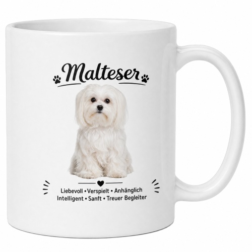 Tasse »Malteser – Liebevoll & treu«