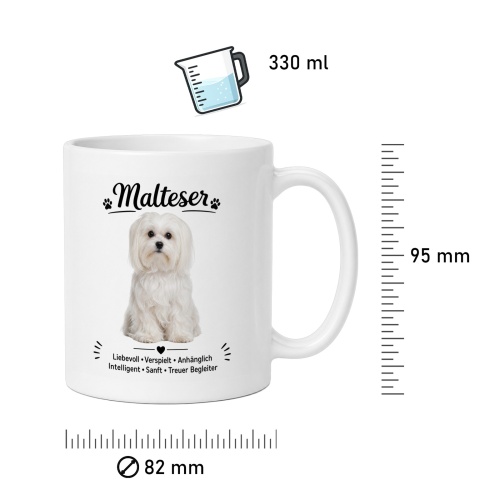 Tasse »Malteser – Liebevoll & treu«