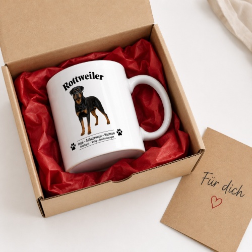 Tasse »Rottweiler – Loyal & Wachsam«