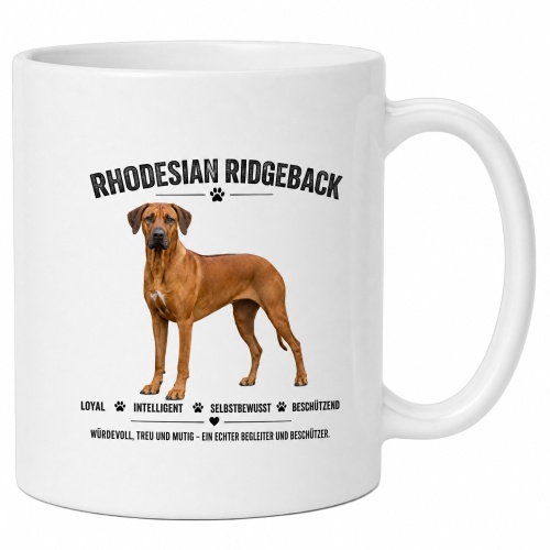 Tasse »Rhodesian Ridgeback – loyal &...